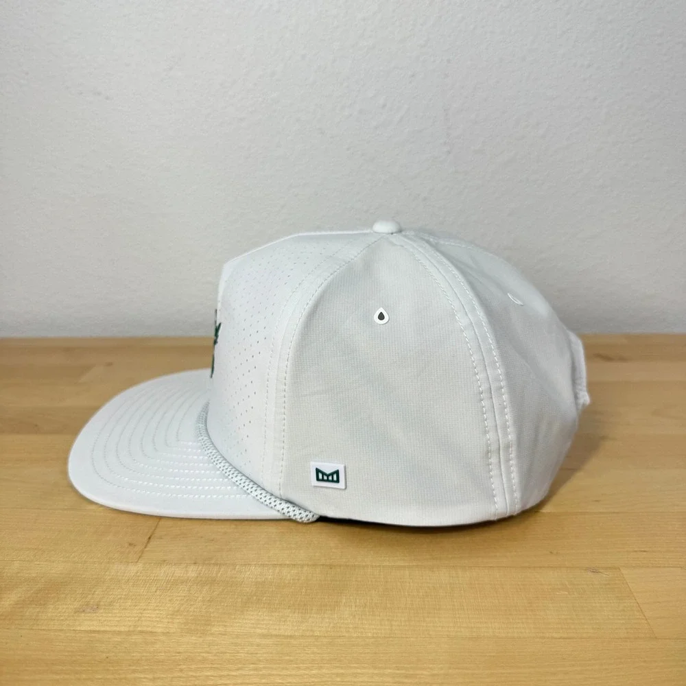 Melin Back of the Cup White Perforated Rope Snapback Golf Hat Mens